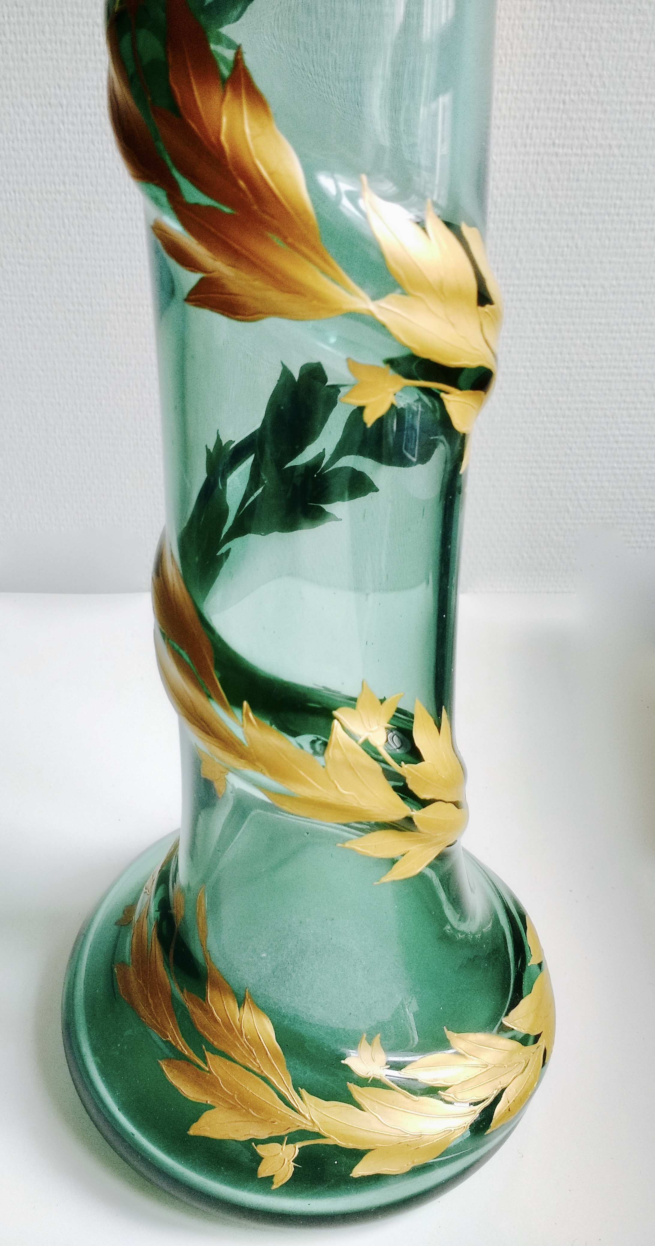 Vase Art Nouveau, Bleu et Or, Daum - Louis Damon, France - 3