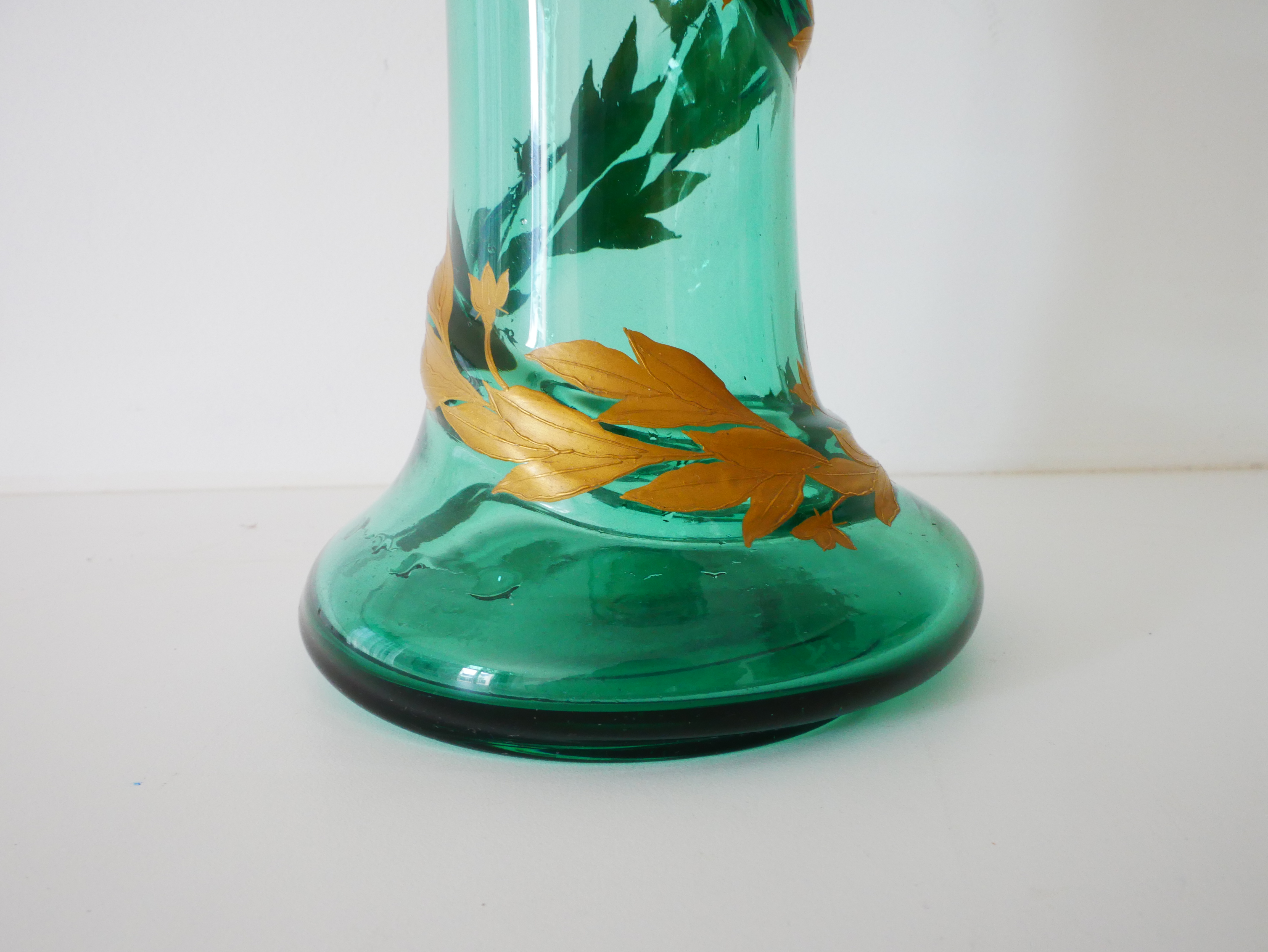 Vase Art Nouveau, Bleu et Or, Daum - Louis Damon, France - 4