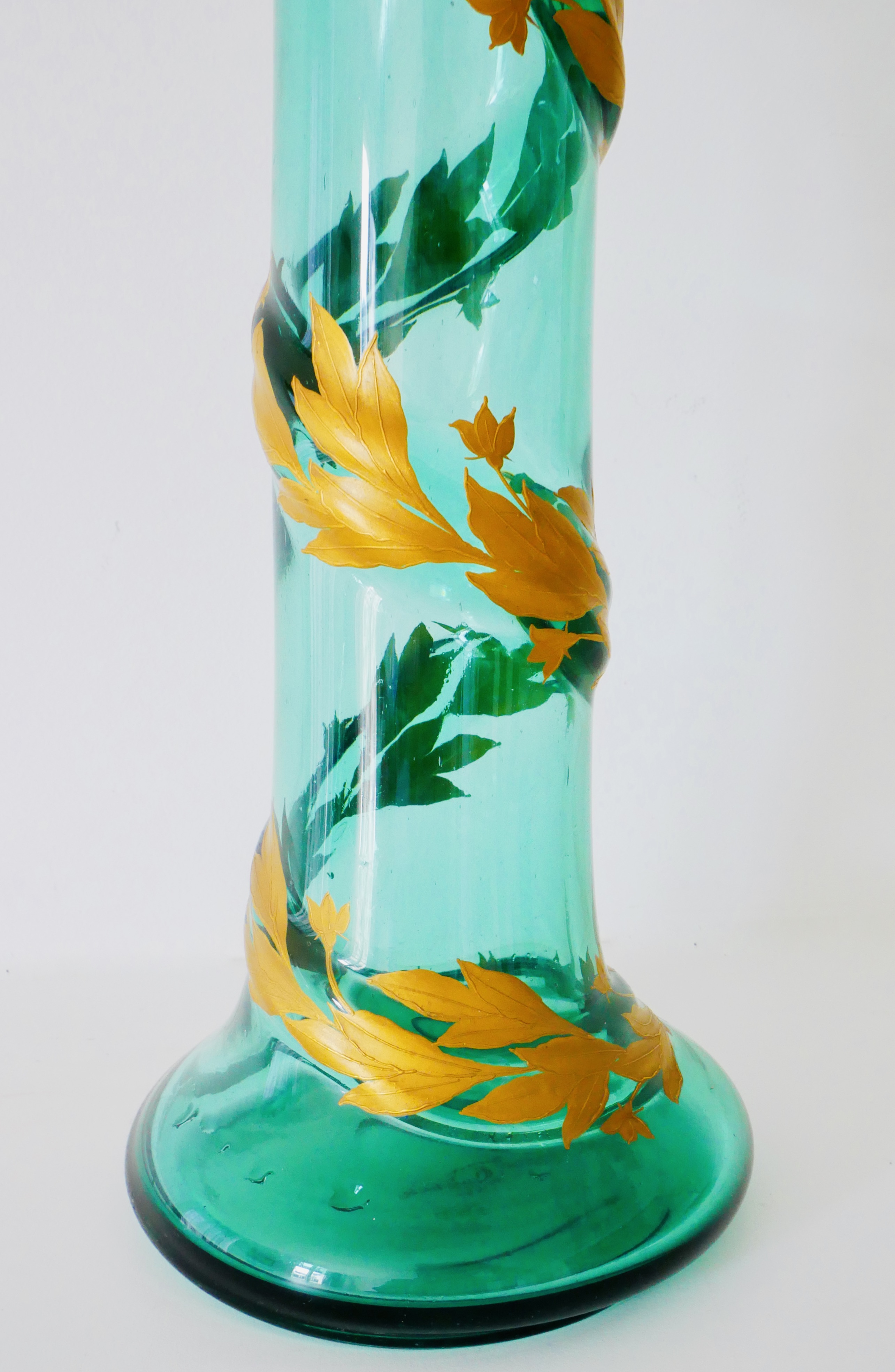 Vase Art Nouveau, Bleu et Or, Daum - Louis Damon, France - 5