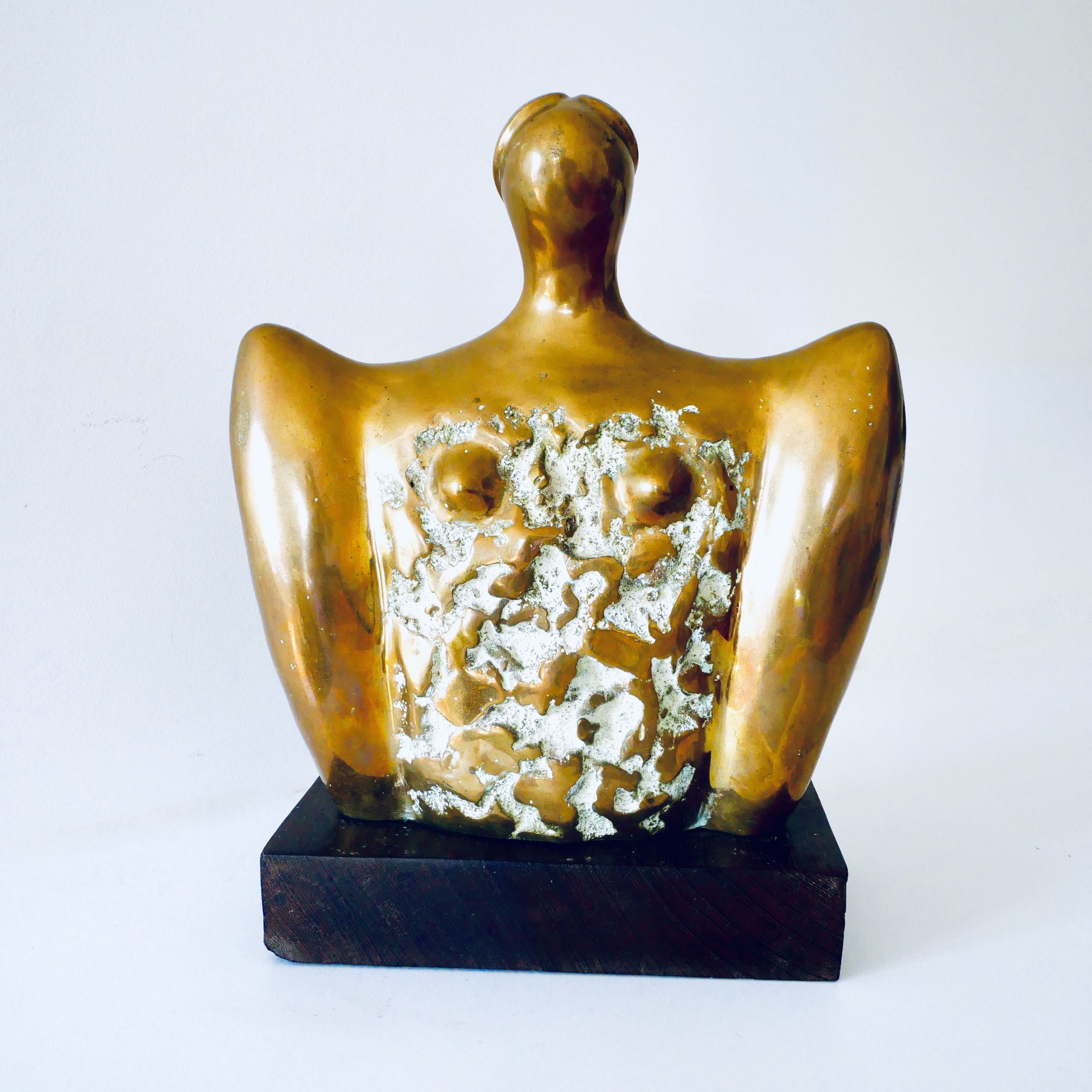 Buste de Femme en Bronze, Ecole de Kinshasa, Zaire