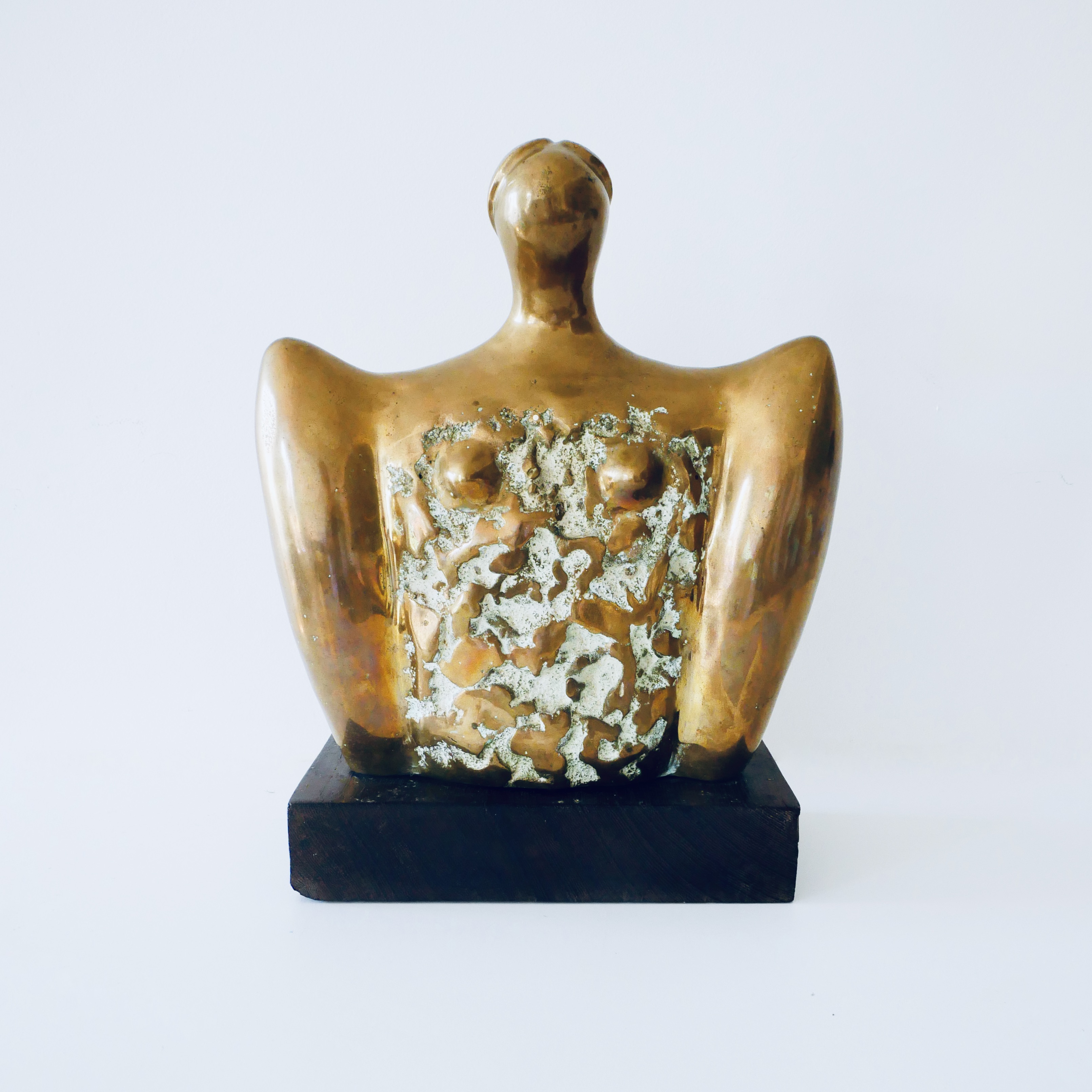Buste de Femme en Bronze, Ecole de Kinshasa, Zaire - 3