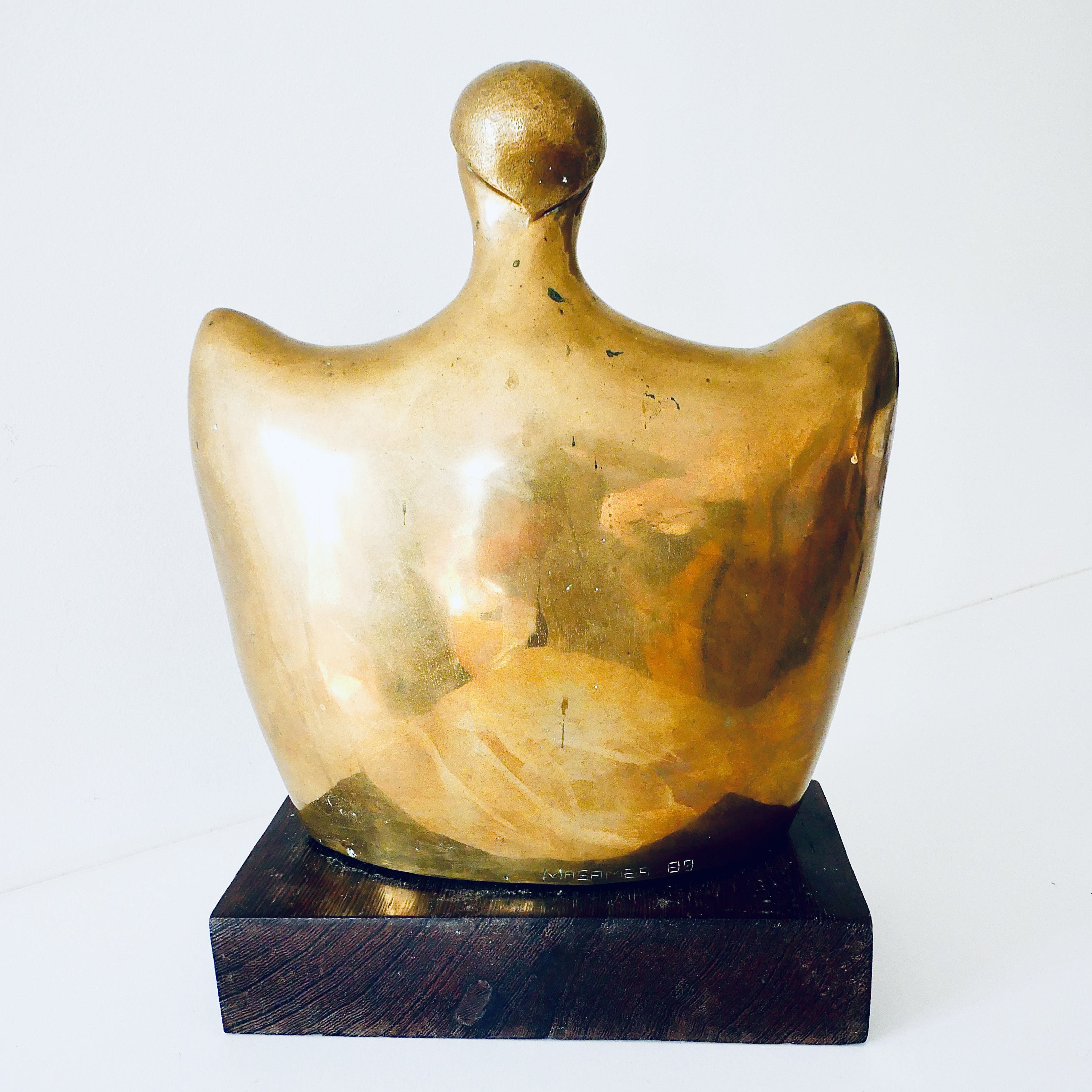 Buste de Femme en Bronze, Ecole de Kinshasa, Zaire - 6