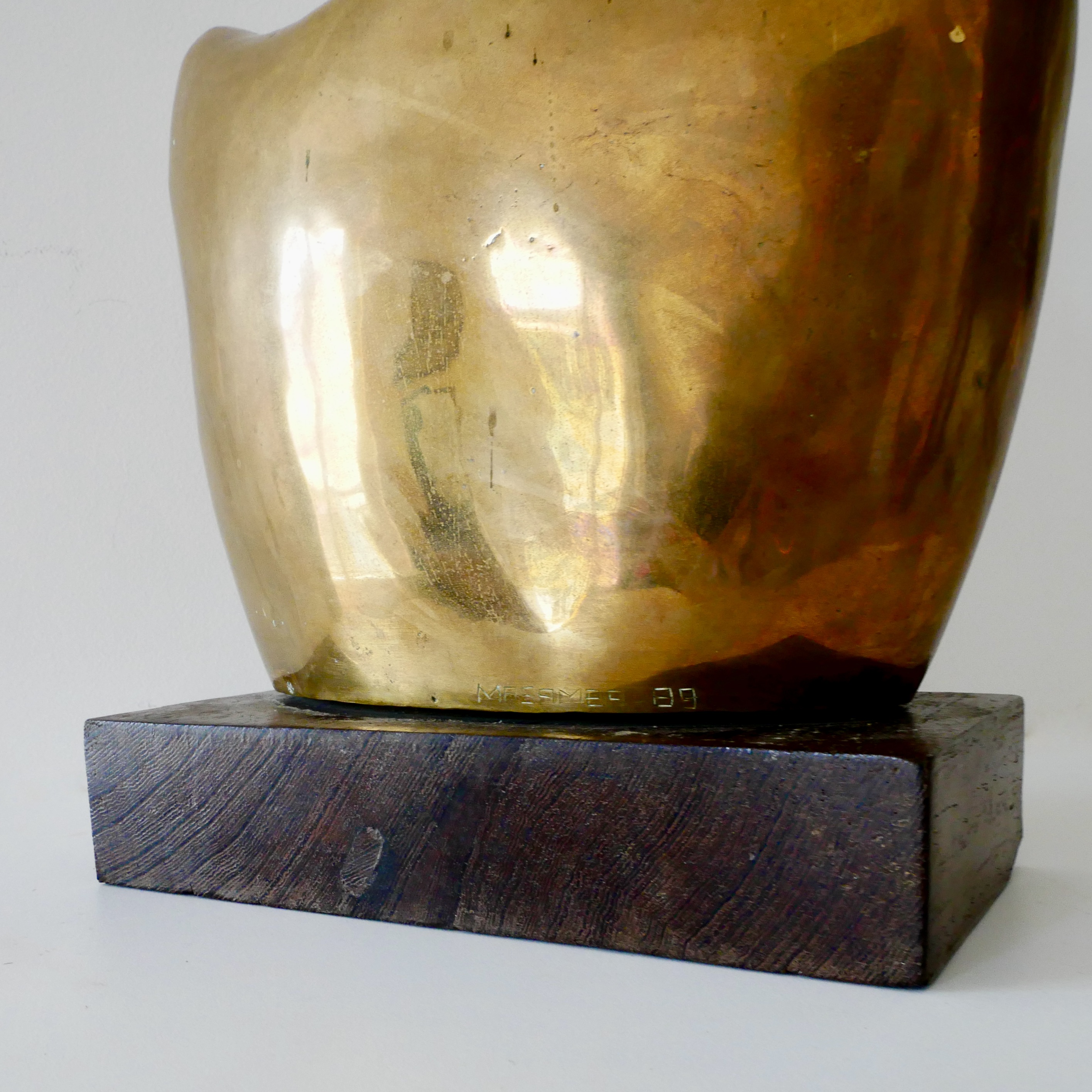 Buste de Femme en Bronze, Ecole de Kinshasa, Zaire - 7