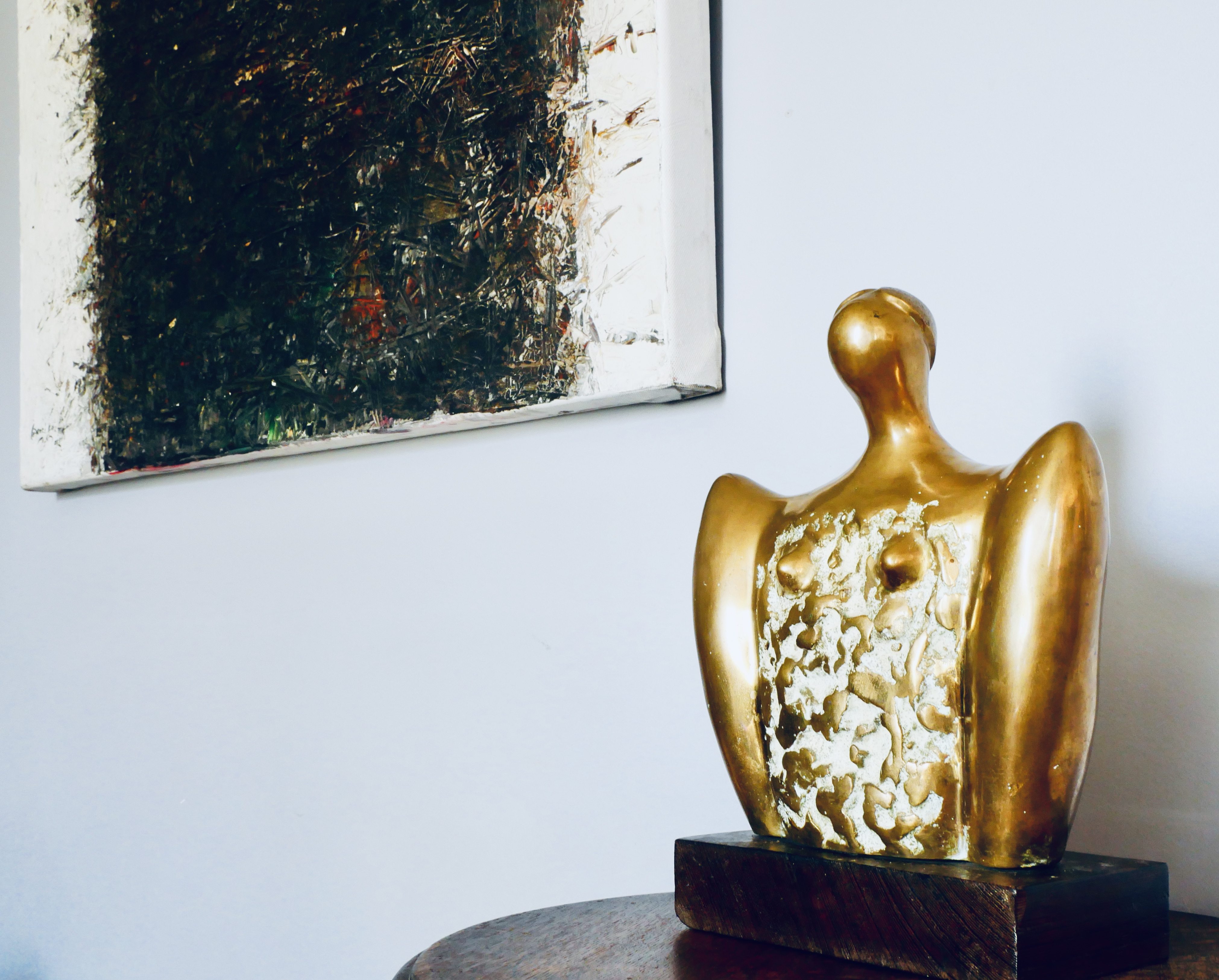 Buste de Femme en Bronze, Ecole de Kinshasa, Zaire - 9