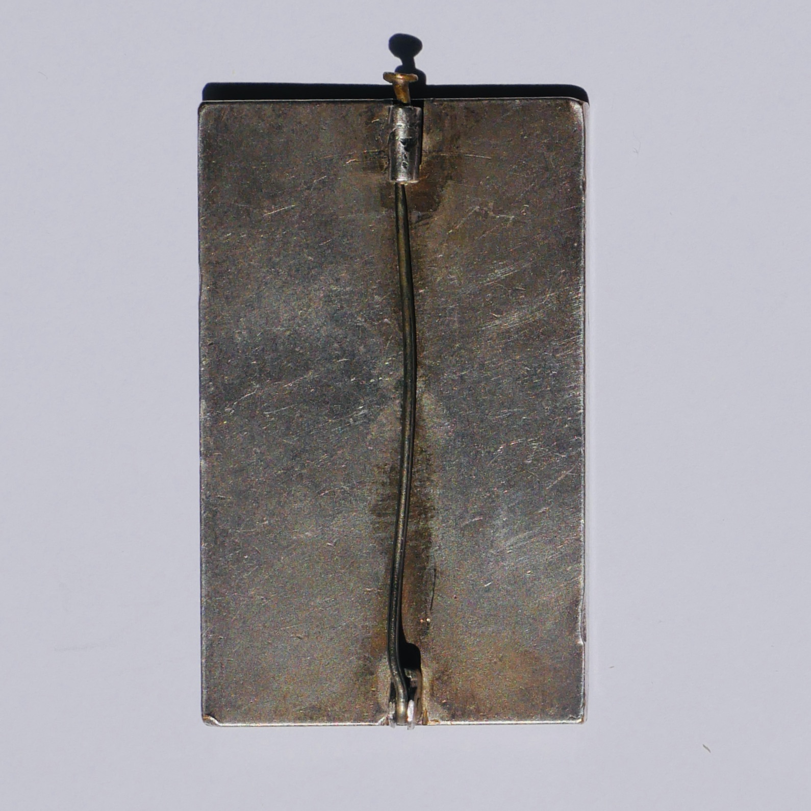 Art Deco Silver-Plated Bronze Brooch: Woman and Swan, France - 8
