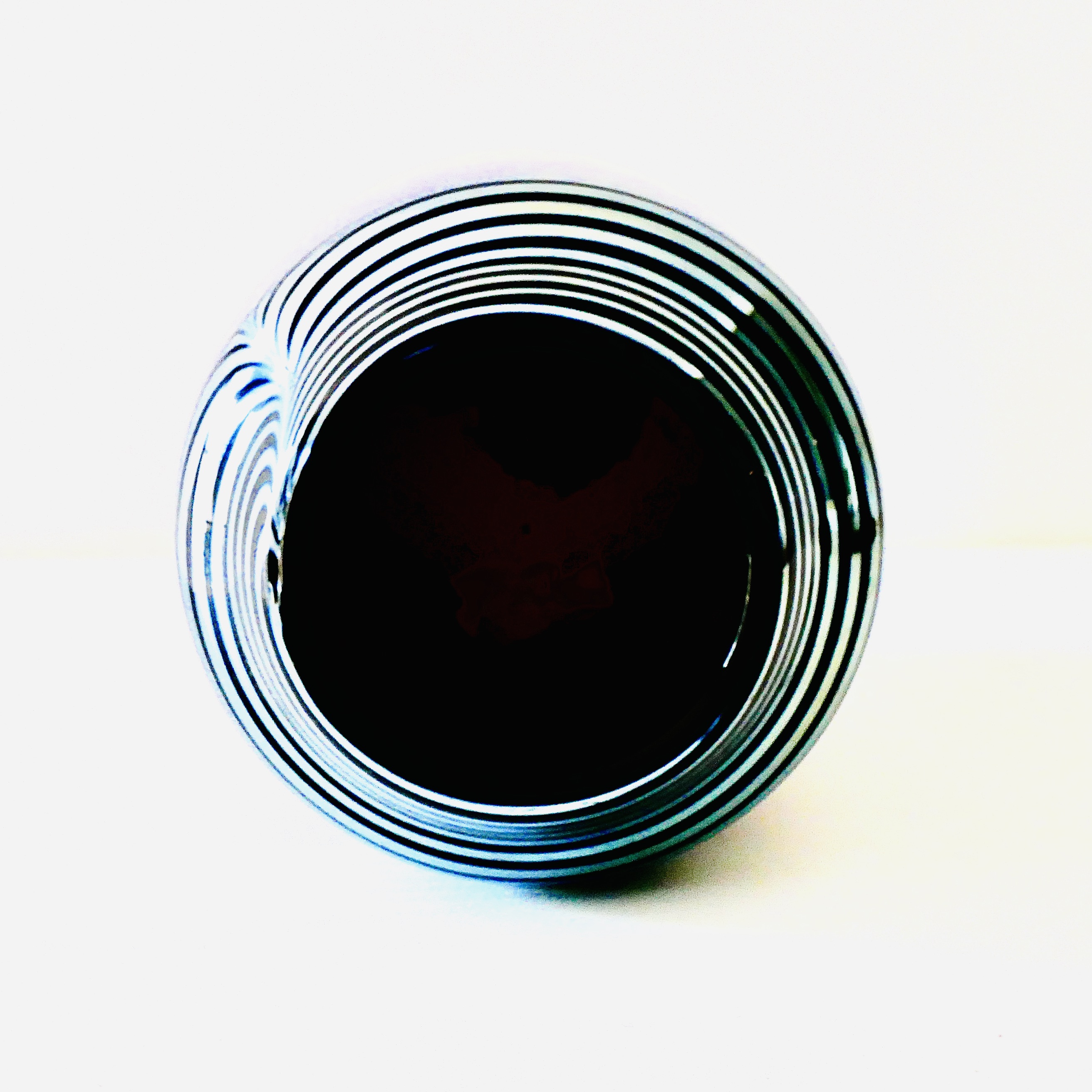 Vase en Verre d'Art, Noir et Agent, Correia, USA, 1984 - 4