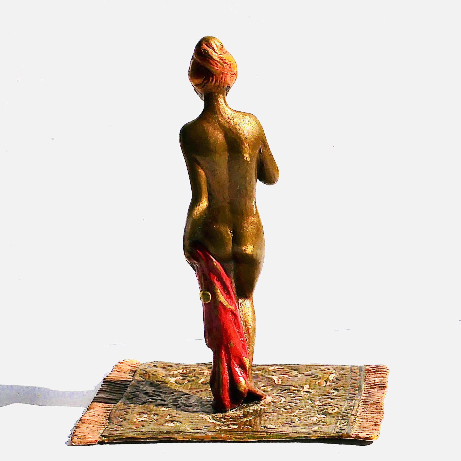 No. 26-027 – Vienna Bronze: Nude Young Woman on an Oriental  Rug, Austria, early 20th century - 3