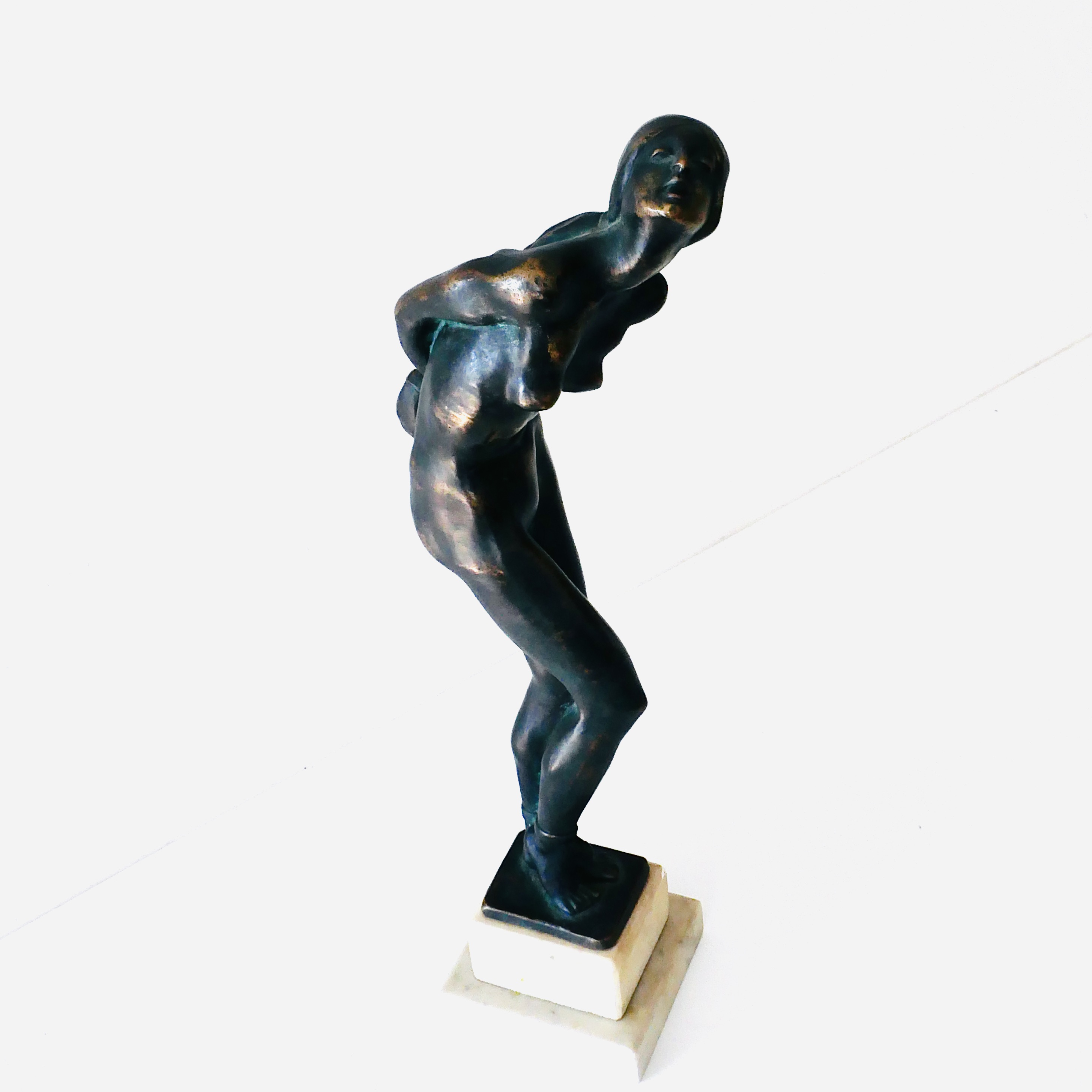 Art Deco Bronze Statue, “Captive” by Jenő Kerényi, Hungary, 1929 - 3