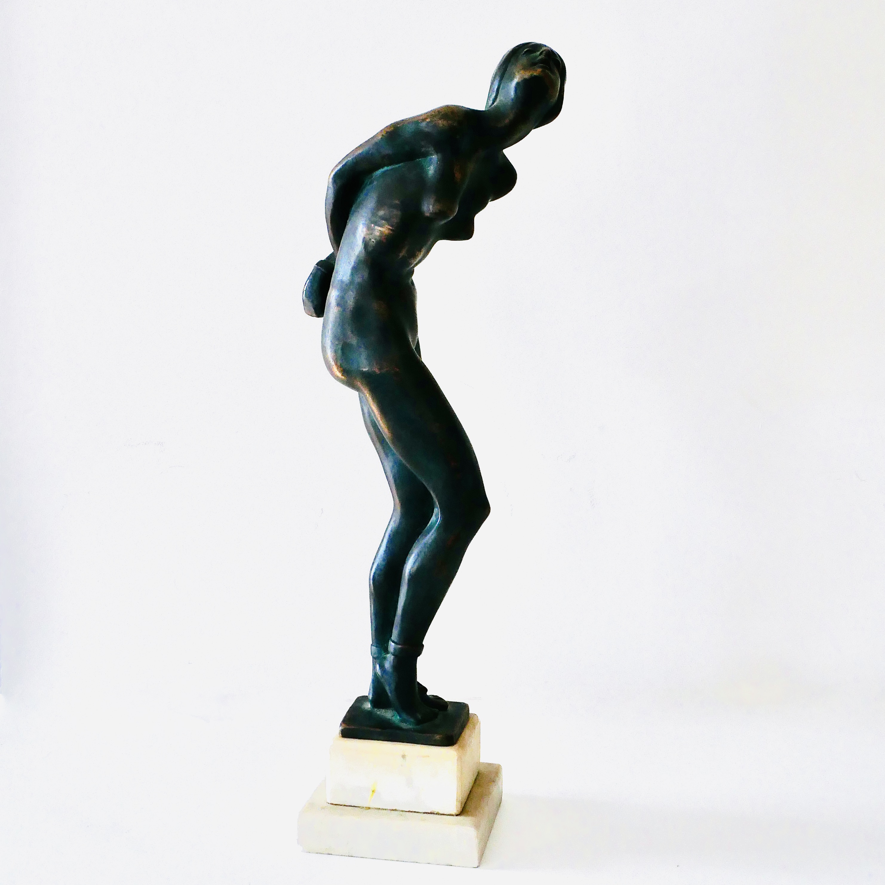 Art Deco Bronze Statue, “Captive” by Jenő Kerényi, Hungary, 1929 - 4