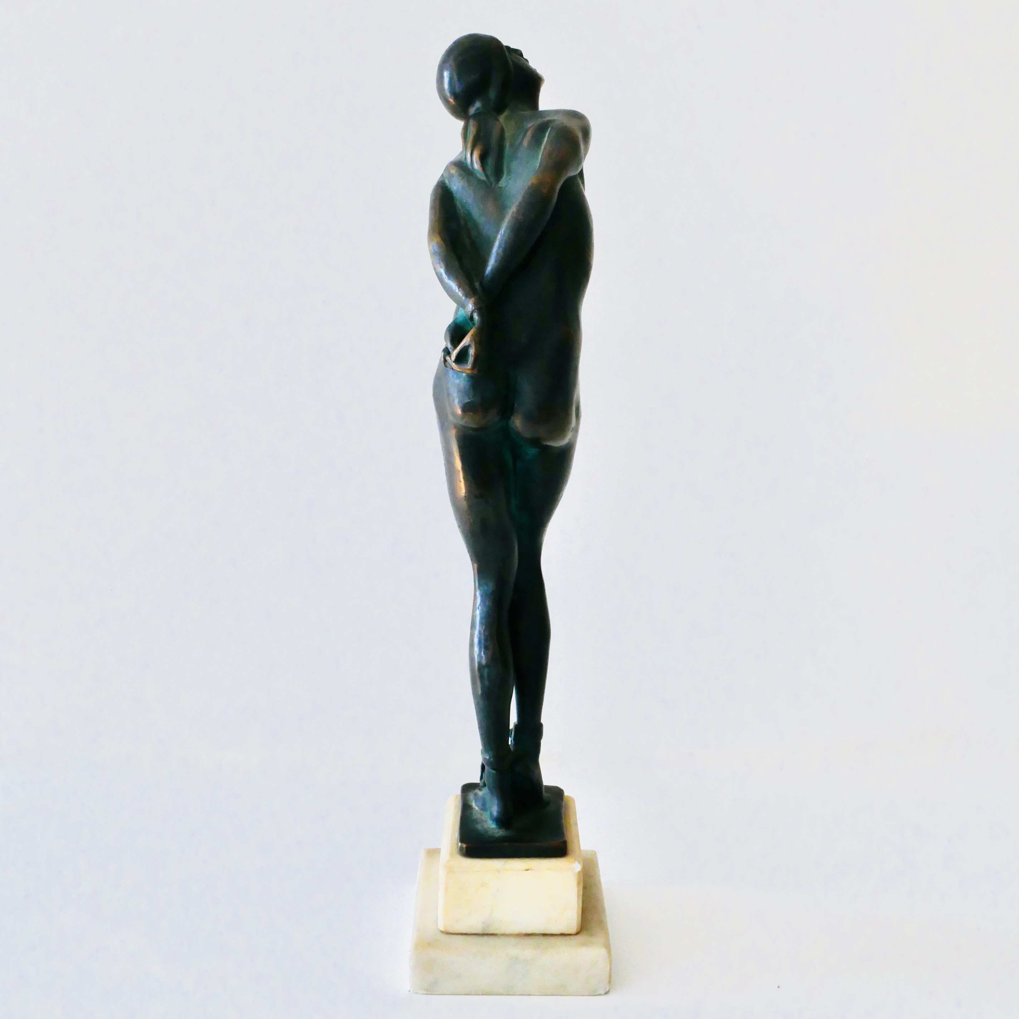 Art Deco Bronze Statue, “Captive” by Jenő Kerényi, Hungary, 1929 - 5