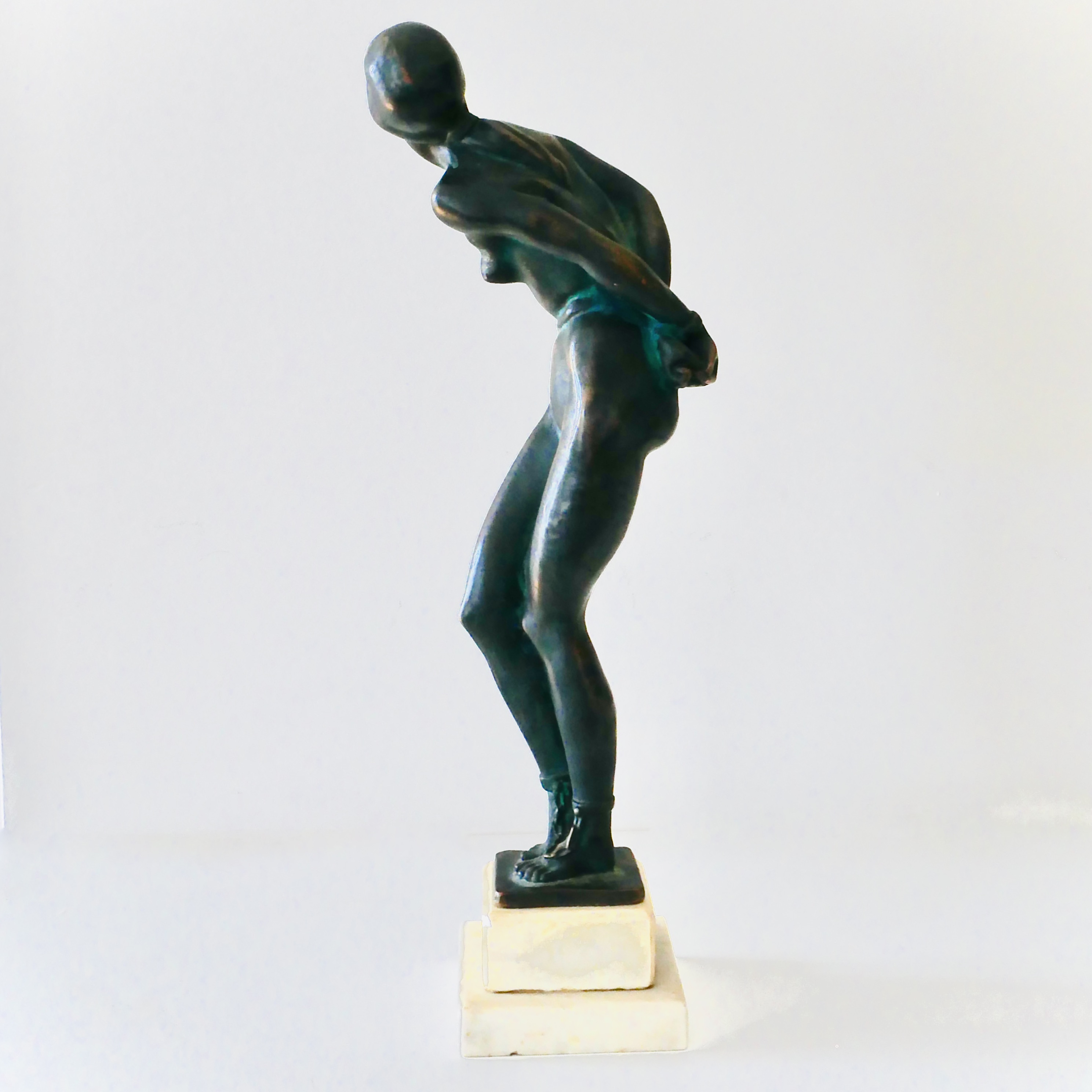 Art Deco Bronze Statue, “Captive” by Jenő Kerényi, Hungary, 1929 - 6