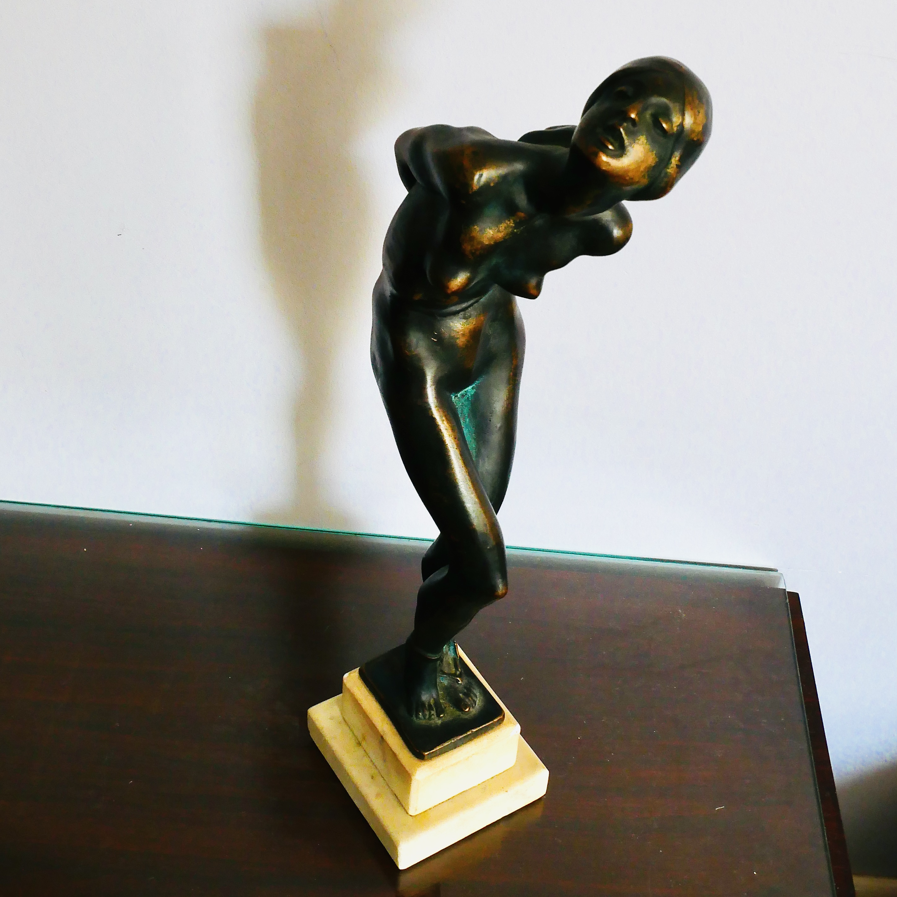 Art Deco Bronze Statue, “Captive” by Jenő Kerényi, Hungary, 1929 - 9