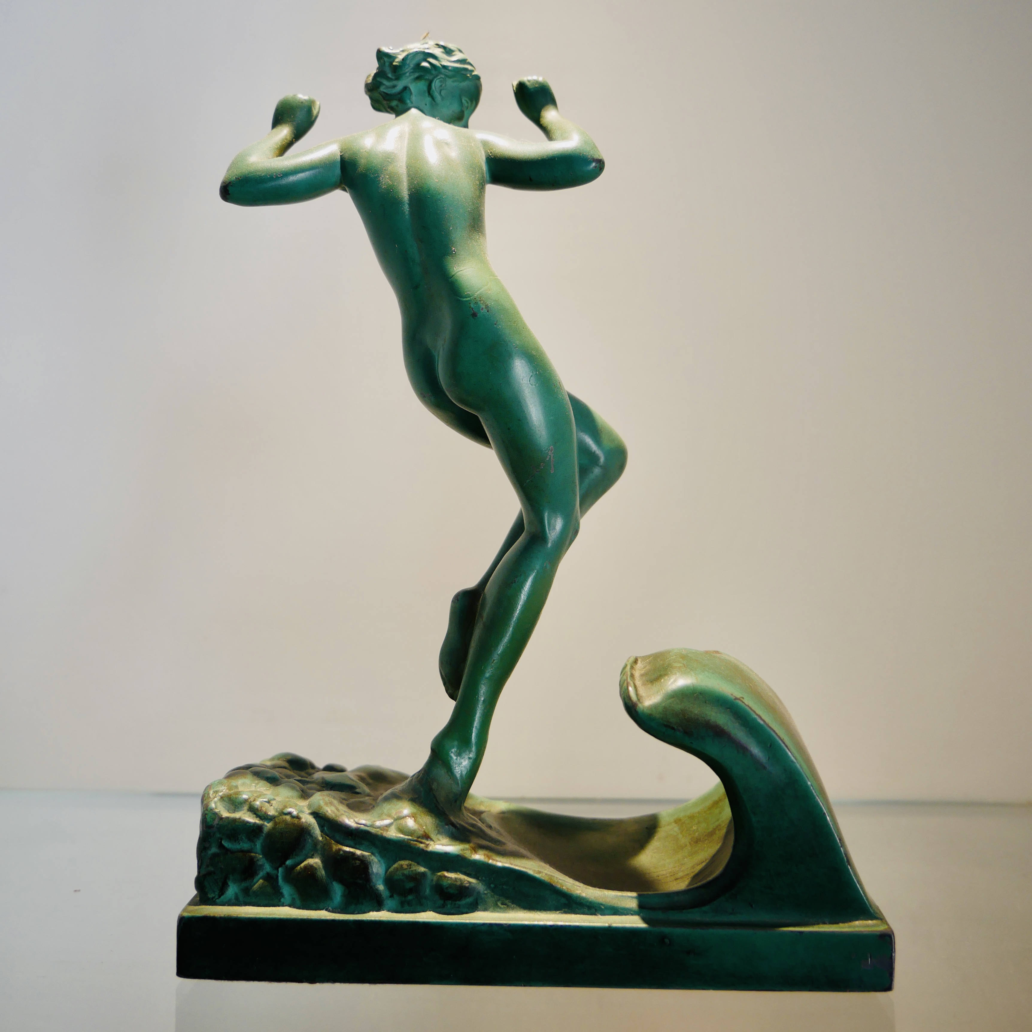 Statuette Art Deco, “La Vague”, Guerbe / Le Verrier - 3